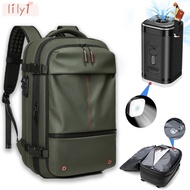 LILY Shoulder Bag, Vacpack Expandable Airpack Backpack, Multi-functional 60L Anti-Theft Lock Vacuum 