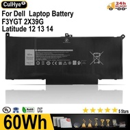 7.6V F3YGT 2X39G 60WH Laptop Baery For Dell Latitude 12 13 14 7280 7290 7380 7390 7480 7490 E7280 E7290 E7380 E7390 DJ1J