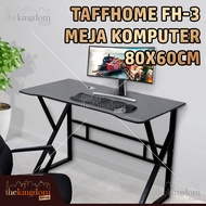 TaffHOME Computer Desk with Cable Hole 80x60cm Study 80x60 Portable Gaming Computer Desk Table 80 x 