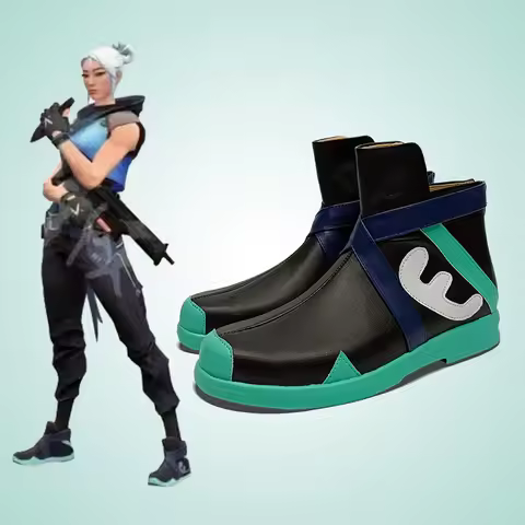New Anime Game VALORANT Jett Cosplay Shoes Boots Halloween Party Costume Accessories Custom Made