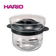 ◎日本販賣通◎(代購)HARIO 微波爐專用玻璃煮飯器 蒸煮盒 耐熱陶炊飯鍋 XRCN-2-B
