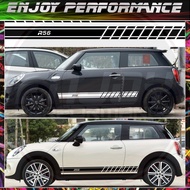 2PCS Mini Cooper F56 F54 F57 F55 F60 R50 R52 R53 R55 R56 R57 R58 R59 R60 R61 R2 car door side skirt 