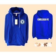 Chelsea FC Logo Zipper Hoodie Jacket
