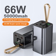 50000mAh Powerbank Full Capacity 4 USB Charge Ports PD Fast Charging Power bank LED Digital Display
