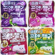 [20g x 15pkt] Captain Dolphin Konjac Jelly Natalife Yogurt Konjac Jelly Halal Lychee / Peach / Mango