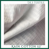 Kain Cotton Jacquard white 52'(1meter)