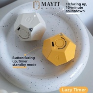 MAYIT USB Rechargeable Timer, 12-hedron LED Screen Automatic Rotating Timer, 1/3/5/10/15/20/25/30/45