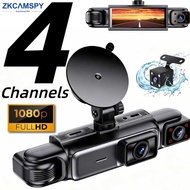 4-Channel 360° Rotating Dash Cam, Wifi, 1080P, Night Vision, Parking Monitor, G-Sensor Dashcam 4 Sal