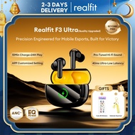 【New Arrival】Realfit F3 Ultra Flash Charge Bluetooth Earphone, -45dB Upgraded ANC,Better Deep Bass,5
