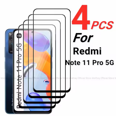 2/4PCS Tempered Glass For Xiaomi Redmi Note 11 Pro 5G Screen Protector For Xiaomi Redmi Note 11 Pro 