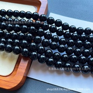Natural Obsidian Loose Beads Semi-finished Product Black Gold Beads Beads Black Crystal Bracelet Gol