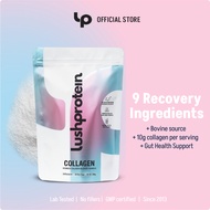 Lushprotein Collagen 360g (30 servings) | Advanced Recovery Formula | 9 Ingredients | Unflavoured | 