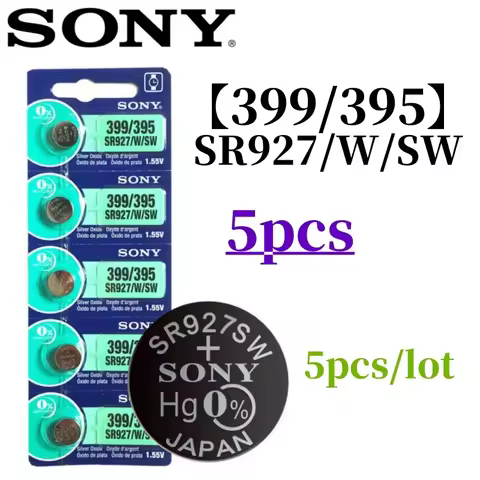 5pcs Original for SONY AG7 395 395 399 AL926F SR927SW SR 927 Batteries silver oxide Batteria For Wat