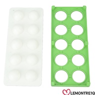 LEMONTREE Ravioli Maker Press, 10 Holes Easy to Use Ravioli Mold, Durable Practical Green Silver Eff