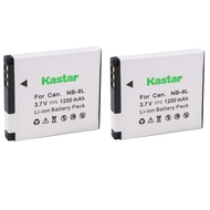 Kastar Battery (2-Pack) for Canon NB-8L and CB-2LAE work with Canon PowerShot A2200, A3000 IS, A3100