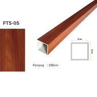 Partisi Hollow Pvc / Kisi Kisi Partisi Penyekat Ruangan / Hollow PVC Sekat Ruangan Indoor 290cm (5x5