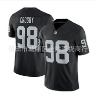 Ready Stock Fast Shipping!!Vegas Raiders Jersey Raiders No. 98 Maxx Crosby Rugby Jersey RSNK