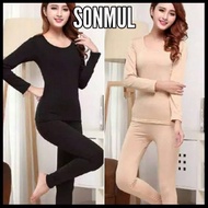 LONG JOHN SET WOMAN AUTUMN SPRING/ UNDERWEAR + PANTS WINTERWanita