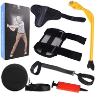 Golf Swing Training Aids Combo- Arm Band, Elbow Correction, Wrist Hinge Trainer, Wrist Brace Band, L