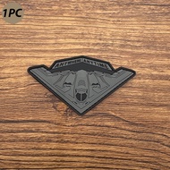 A Triangle Airplane Letter Pattern 3D Pvc Material Sticker Morale Badge Patch Patch Patch Luminous E