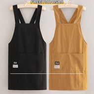 FREEYIO785BH Kitchen Smock, Waterproof Cross Strap Style Apron, Sleeveless Anti-fouling Cooking Apro
