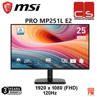 MSI PRO MP251L E2 (1920 x 1080 (FHD) 120 Hz IPS  MONITOR
