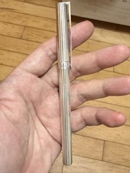 【925純銀/18K金尖】S.T. Dupont 都彭 Classique 經典直紋鋼筆 古董筆 法國製 珍藏品 $1288