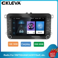EKLEVA 7 Inch Android 2 Din Car Radio Stereo FM RDS Bluetooth WiFi GPS Navigation Autoradio Carplay For Volkswagen VW Caddy Golf Skoda Seat