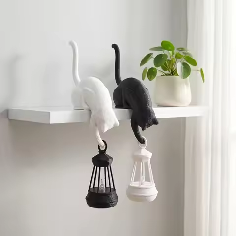 1PCS 3D Printed Universal Cat Keychain Accessory - Small Cat Ornament