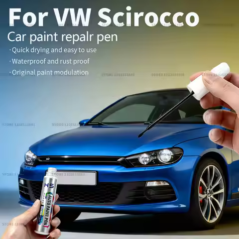 For Volkswagen Scirocco Car Paint Repair Pen Touch Up Scratch Remover DIY Auto Accessories Silver Wh