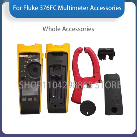 New For Fluke 376FC Multimeter Accessories Front Shell Rear Shell Knob Battery Cover Pliers Pen Seat