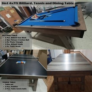 JUNIOR SIZE BILLIARD TABLE 4x7ft 3in1/LAMESA NG BILYARAN/MESA/TABLE TENNIS/