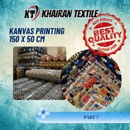 150 X 50cm patterned canvas