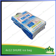 ✜ ✙ ⚾︎ [500 pcs] SHURE plastic ice bag, ice tubig, ice water 4x12 inches