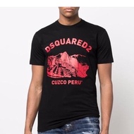 Dsquared2 D2 Square Cotton Print Men's Short Sleeve T-Shirt