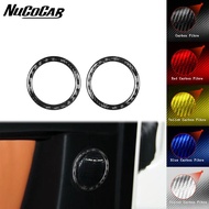 For Benz G-Class W463 G63 2013-2018 Carbon Fiber Rear door audio speaker ring panel Car Interior Acc