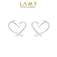 Khuyên tai bạc nữ LAMY Sparking Silver Heartbeats Earings 3089SV - Khuyên tai bạc ta