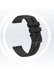 新2024年到貨,1入組男女運動經典多色軟矽膠手錶帶,可與華為手錶gt3 Pro / 三星galaxy Watch4兼容,20mm矽膠運動手錶帶