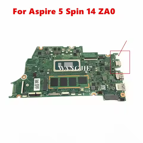 DA0ZA0MBAD0 For Aspire 5 Spin 14 Laptop Motherboard NBKH61100B SRMLW i3-1315U 8GB RAM 100% Tested