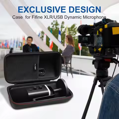 LTGEM Hard Case for FIFINE AM8 Dynamic Microphone storage bag(only bag!)