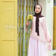 YEPPUOUTFIT - Dahye Blouse | Asymmetrical Blouse with Beautiful Lace Semi Fit Body