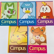 ［🇯🇵日本直送現貨］Campus 比卡超筆記簿 呆火鱷筆記簿 新葉喵筆記簿 潤水鴨筆記簿 布撥筆記簿|開學用品 (23年8月發售)