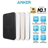 Anker Powerbank MagGo Power Bank Nano 5000mAh Slim Magnetic Portable Charger Magnetic Wireless Charg