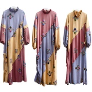 Raya dress, 3-color embroidered dress,/ Raya dress,/ set, scarf dress
