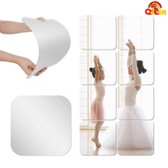 Mirror Wall Sticker Square Acrylic Wall Sticker Self-adhesive Sticker for Bathroom DIY Wall Decal