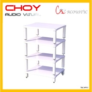 Cav Acoustic Elegant WM 4T HIFI Rack (White)