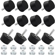 Litoexpe 1 Inch M6 Thread Adjustable Furniture Leveling Feet Screw in Threaded 12PCS, Table Chair Le