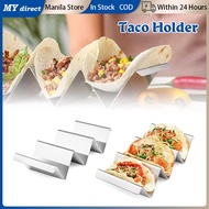 COD-Stainless Steel Taco Holders Pancake Tray Holds 3 Tacos With Easy-Access Handle Food Grade Taco