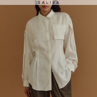 SALISA - SHIRT PF25 Pleated White