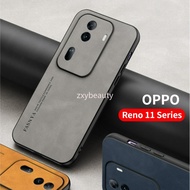 Casing For OPPO Reno 11 Pro 5G 2023 Phone Case Lambskin Leather Texture TPU Soft Shockproof Cover For Reno11 11Pro Reno11Pro Back Cases